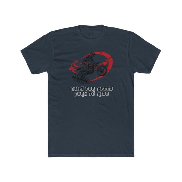 Motorcycle Graphic Design Unisex Tee, Born to Ride, Gift for Bikers, Casual Streetwear, Ideal for Ride Days, Cool Motorcycle Decor