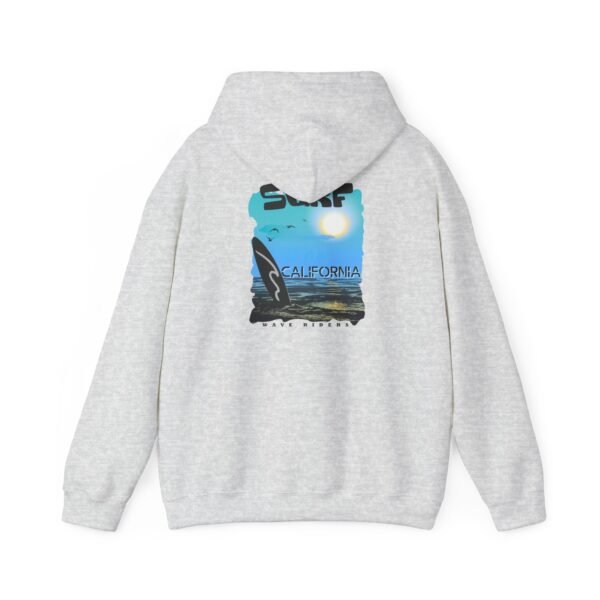 5738461403199149982_2048.jpeg California Surf Graphic Hoodie, Unisex Cozy Sweatshirt, Beach Vibe Apparel, Gift for Surfers, Casual Fashion Hoodie