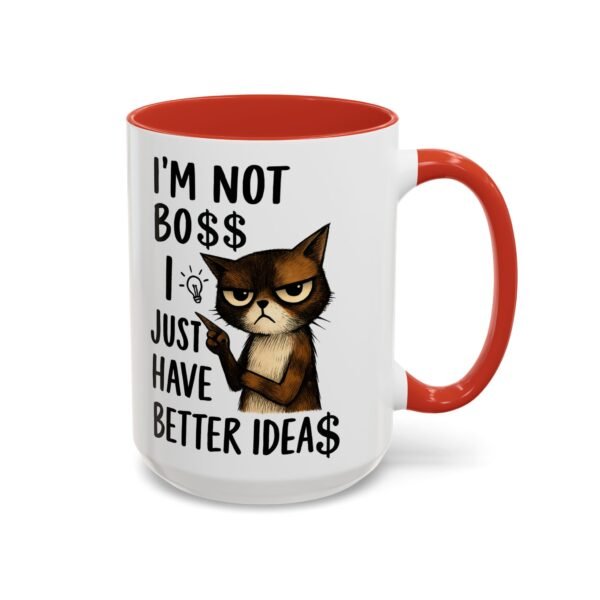 Sassy Cat Coffee Mug, Funny Pet Lover Gift, Boss-Like Humor, Unique Office Mug, Cat Owner Present