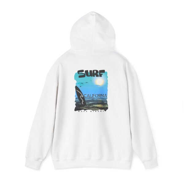 6179441745507348930_2048.jpeg California Surf Graphic Hoodie, Unisex Cozy Sweatshirt, Beach Vibe Apparel, Gift for Surfers, Casual Fashion Hoodie