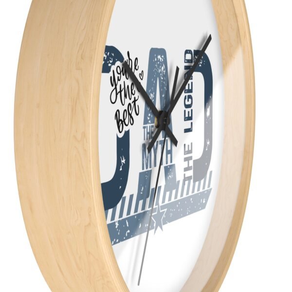 Dad The Man The Myth The Legend Wall Clock, Father's Day Gift, Unique Home Decor, Modern Clock, Dad Gift, Family Wall Art