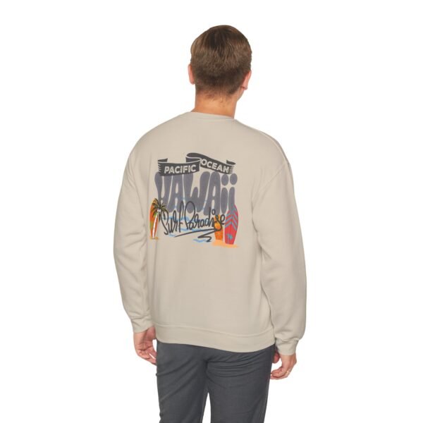 Hawaii Beach Vintage Unisex Crewneck Sweatshirt – Cozy Pullover for Surf Lovers, Travel Days & Casual Island Vibes – Retro Graphic Design