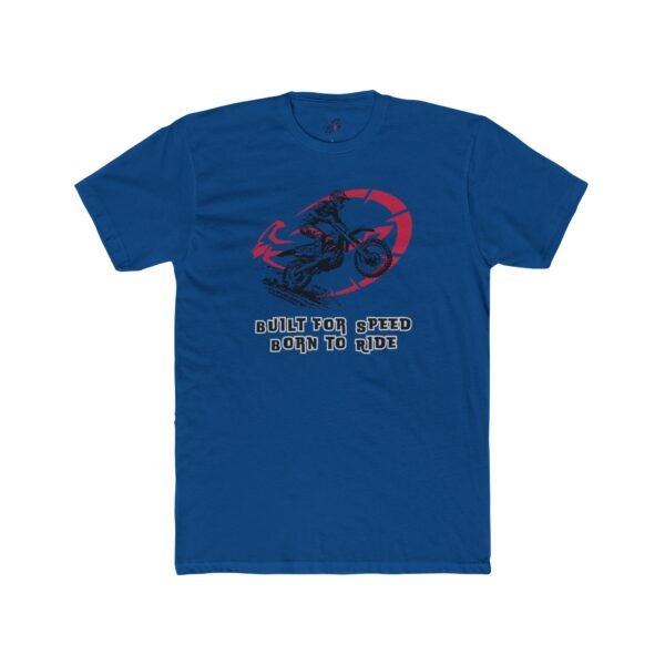 Motorcycle Graphic Design Unisex Tee, Born to Ride, Gift for Bikers, Casual Streetwear, Ideal for Ride Days, Cool Motorcycle Decor