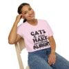 Cats Wine Make Everything Alright T-Shirt, Cat Lover Gift, Wine Enthusiast Shirt, Funny Tee, Gift for Her