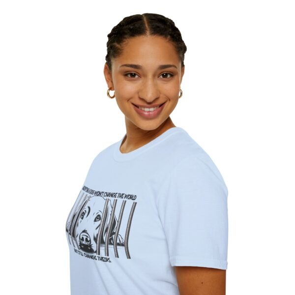 Adopt, Unisex Softstyle T-Shirt - Dog Lover Gift, Animal Rescue Support Tee, Pet Adoption Awareness, Cute Canine Apparel