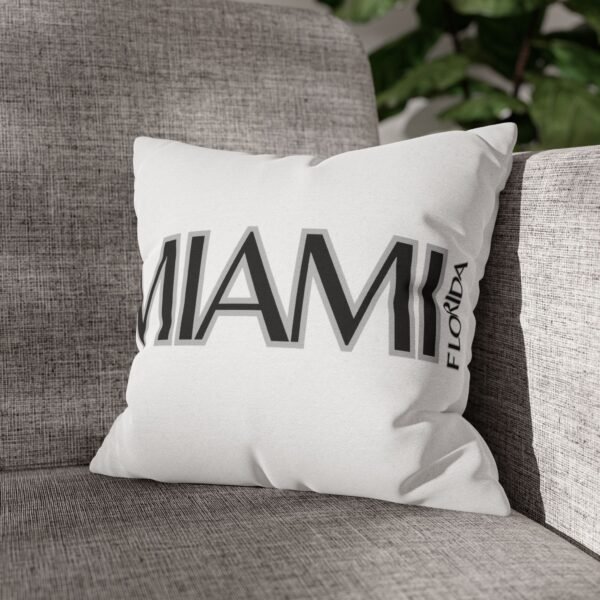 Miami Inspired Square Pillowcase, Decorative Throw Pillow, Home Decor, Modern Cushions, Beach Vibes, Gifts for Miami Lovers