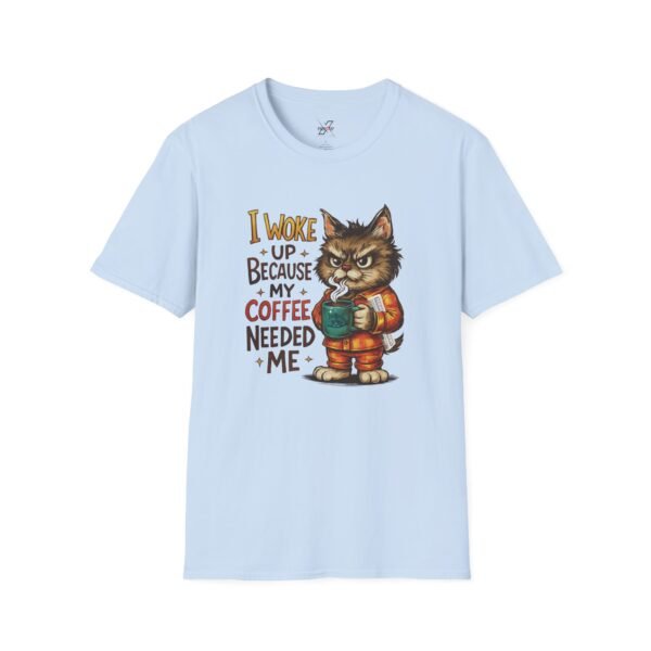 Coffee Cat Unisex T-Shirt, Cute Coffee Lover Tee, Funny Cat Shirt, Gift for Cat Owners, Quirky Animal Apparel