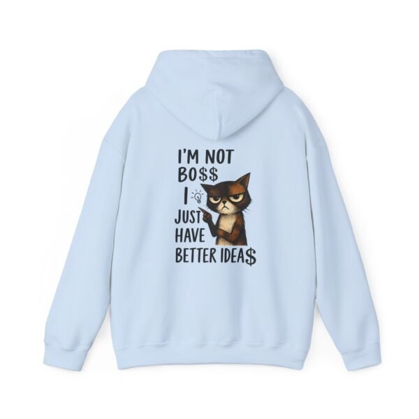 Boss Idea Cat Sweatshirt, Funny Cat Hoodie, Office Humor Gift, Men Hoodie