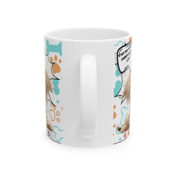 Pet Lover's Ceramic Coffee Mug 11oz / 15oz, Cat & Dog Charming Ceramic Coffee Mug