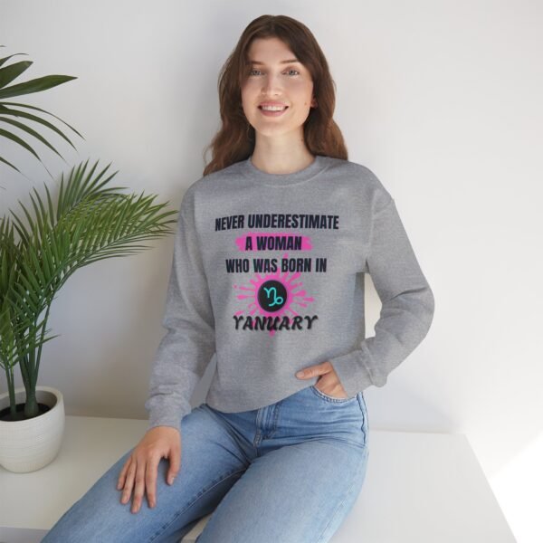 Personalized Woman Zodiac Sweatshirt, Birthday Gift, Inspirational Gift