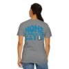 Back Design Unisex t shirt, Home is Where My Cats Unisex Garment-Dyed T-Shirt, Cat Lover Tee, Gift for Cat Owners