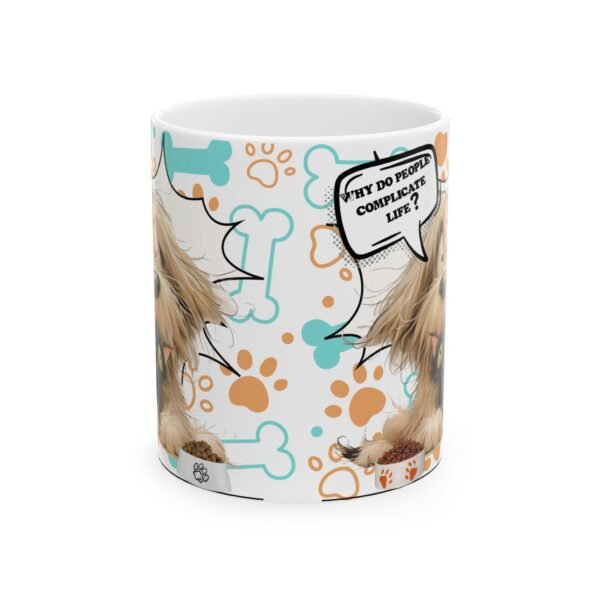 Pet Lover's Ceramic Coffee Mug 11oz / 15oz, Cat & Dog Charming Ceramic Coffee Mug