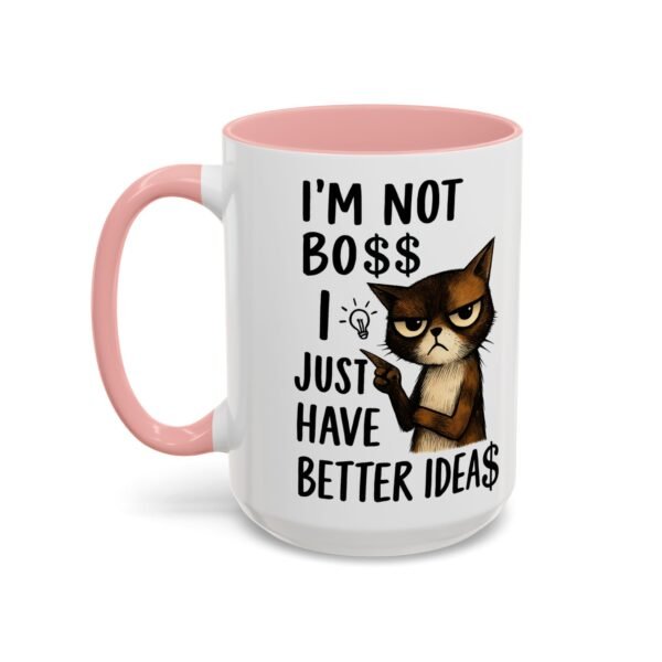 Sassy Cat Coffee Mug, Funny Pet Lover Gift, Boss-Like Humor, Unique Office Mug, Cat Owner Present