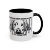 Adopt Don't Shop Coffee Mug - Black Accent Mug for Dog Lovers, Animal Rescue Gift, Pet Adoption Encouragement