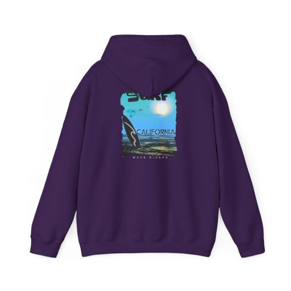 7719643643925257463_2048.jpeg Surf California Unisex Hoodie, Cozy Surfing Sweatshirt for Beach Lovers, Ideal for Summer, Gift for Surfers, Relaxed Casual Style