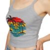 Beach Vibe Tank Top - Just Surf, Summer Top, Vacation Wear, Gift for Surfers, Tropical Style, Casual Summer Outfit