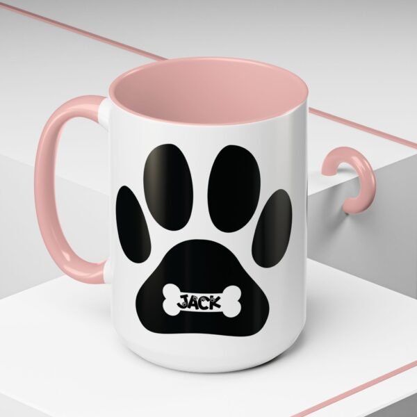 Personalized Coffee Mug, Dog Lover Gift, Personalized Pet Mug, Animal Lover Cup, Cute Paw Design Coffee Cup