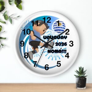 Uruguay Soccer Wall Clock | 2026 World Cup Decor, Sports Gift, Soccer Fan, Unique Home Decor, Soccer Lover Gift