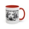 Adopt Don't Shop Coffee Mug - Black Accent Mug for Dog Lovers, Animal Rescue Gift, Pet Adoption Encouragement