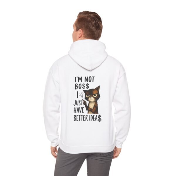 Boss Idea Cat Sweatshirt, Funny Cat Hoodie, Office Humor Gift, Men Hoodie