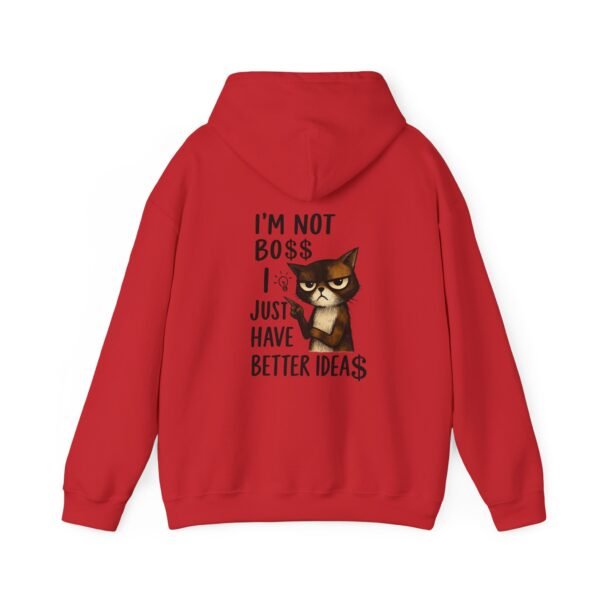 Boss Idea Cat Sweatshirt, Funny Cat Hoodie, Office Humor Gift, Men Hoodie