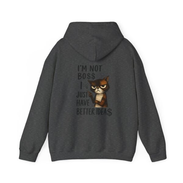 Boss Idea Cat Sweatshirt, Funny Cat Hoodie, Office Humor Gift, Men Hoodie