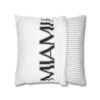 Miami Inspired Square Pillowcase, Decorative Throw Pillow, Home Decor, Modern Cushions, Beach Vibes, Gifts for Miami Lovers
