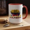 8427513024664495334_2048.jpeg Colombian Pride Coffee Mug, Accent Mug, Present for Coffee Lovers, Travel Souvenir 11/15 oz