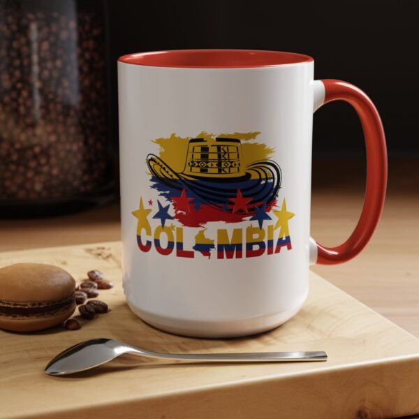 8427513024664495334_2048.jpeg Colombian Pride Coffee Mug, Accent Mug, Present for Coffee Lovers, Travel Souvenir 11/15 oz