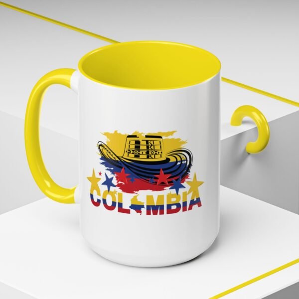8658357235285023586_2048.jpeg Colombian Pride Coffee Mug, Accent Mug, Present for Coffee Lovers, Travel Souvenir 11/15 oz