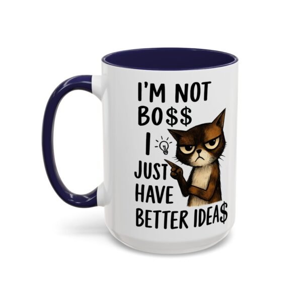 Sassy Cat Coffee Mug, Funny Pet Lover Gift, Boss-Like Humor, Unique Office Mug, Cat Owner Present