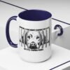 Adopt Don't Shop Coffee Mug - Black Accent Mug for Dog Lovers, Animal Rescue Gift, Pet Adoption Encouragement