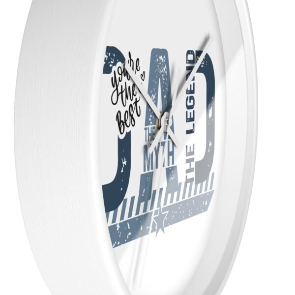 Dad The Man The Myth The Legend Wall Clock, Father's Day Gift, Unique Home Decor, Modern Clock, Dad Gift, Family Wall Art
