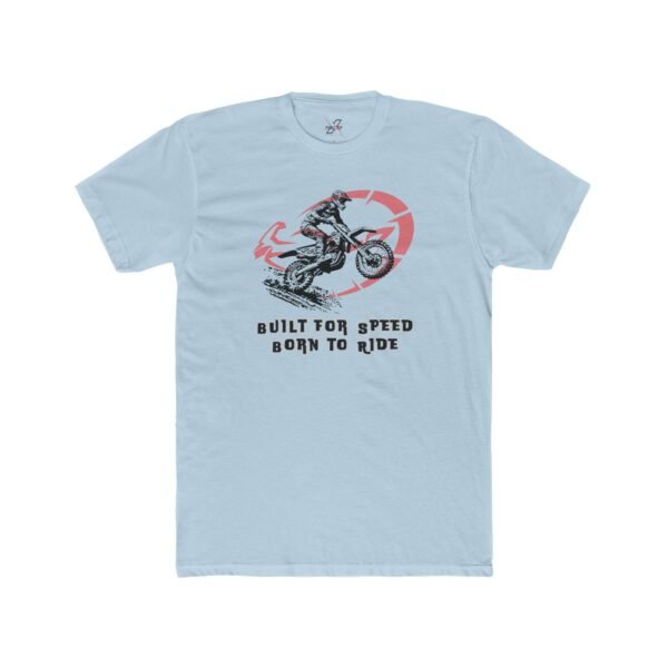 Motorcycle Graphic Design Unisex Tee, Born to Ride, Gift for Bikers, Casual Streetwear, Ideal for Ride Days, Cool Motorcycle Decor