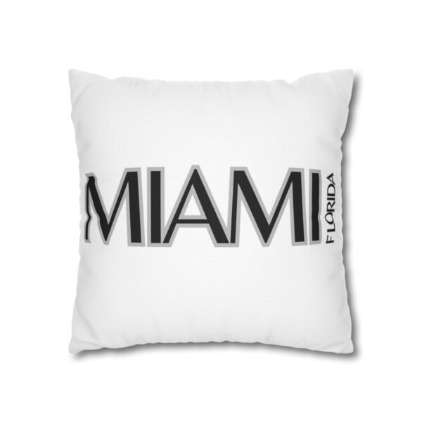 Miami Inspired Square Pillowcase, Decorative Throw Pillow, Home Decor, Modern Cushions, Beach Vibes, Gifts for Miami Lovers