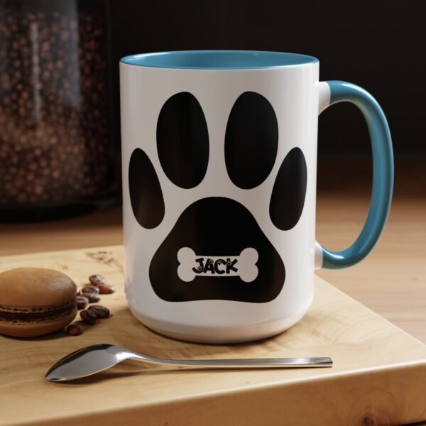 Personalized Coffee Mug, Dog Lover Gift, Personalized Pet Mug, Animal Lover Cup, Cute Paw Design Coffee Cup