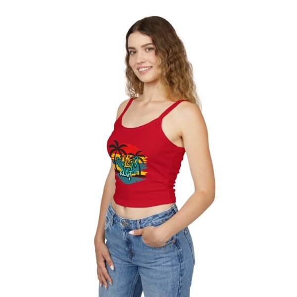 Beach Vibe Tank Top - Just Surf, Summer Top, Vacation Wear, Gift for Surfers, Tropical Style, Casual Summer Outfit