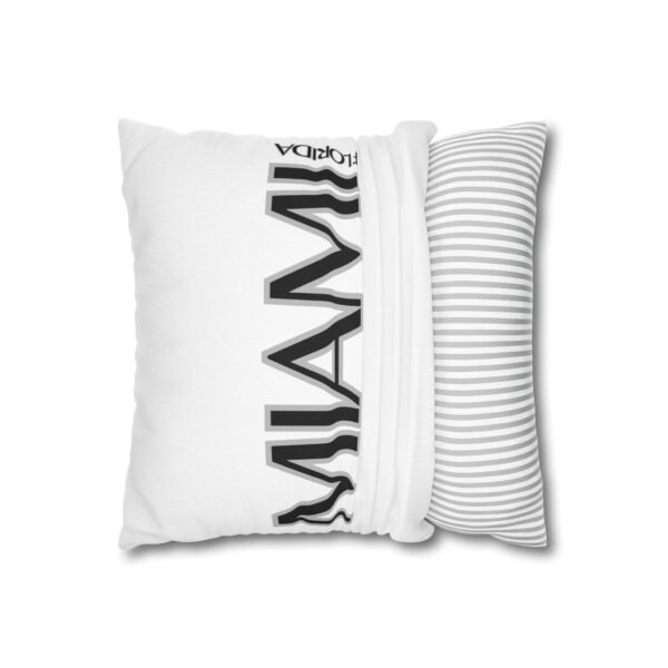 Miami Inspired Square Pillowcase, Decorative Throw Pillow, Home Decor, Modern Cushions, Beach Vibes, Gifts for Miami Lovers