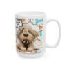 Pet Lover's Ceramic Coffee Mug 11oz / 15oz, Cat & Dog Charming Ceramic Coffee Mug