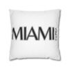 Miami Inspired Square Pillowcase, Decorative Throw Pillow, Home Decor, Modern Cushions, Beach Vibes, Gifts for Miami Lovers