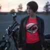 Motorcycle Graphic Tee, Unisex Softstyle T-Shirt, Biker Gift,  Cool Casual Wear, Spinning Station Shirt, Motorcycle Lovers Gift