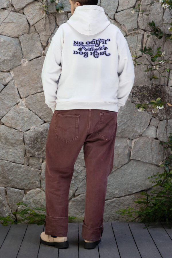 gildan-mockup-featuring-the-back-view-of-a-person-wearing-a-pullover-hoodie-m39865 Funny Dog Lover Unisex Hoodie Printed Front and Back, Gift for Dog Lovers, Cozy Dog Hair Hoody, Animal Lover Clothing