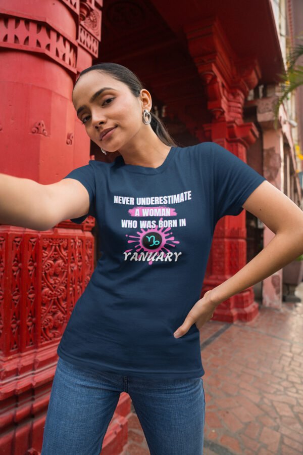 Personalized Women's Empowerment, Birthday Tee, Inspirational Gift, January Born, Motivational Shirt