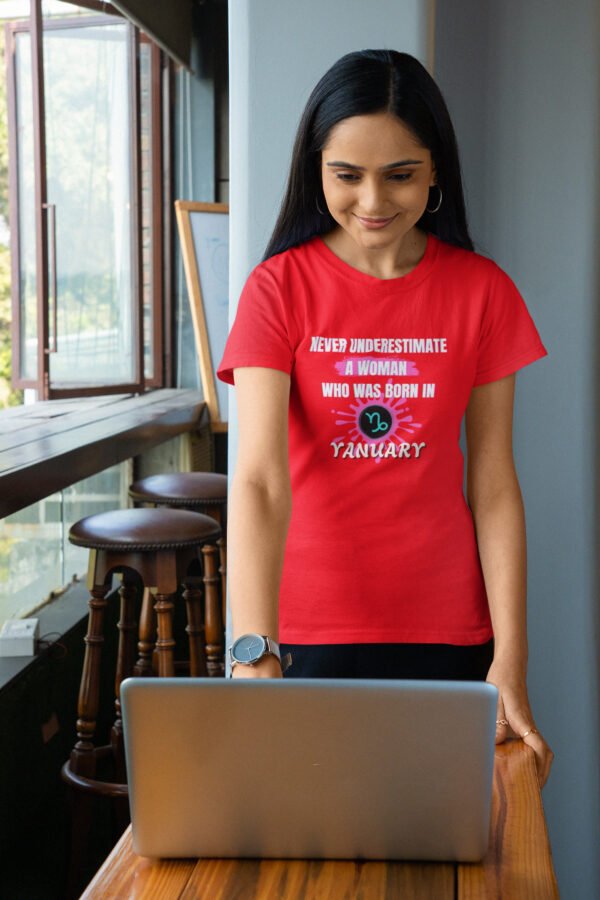 Personalized Women's Empowerment, Birthday Tee, Inspirational Gift, January Born, Motivational Shirt