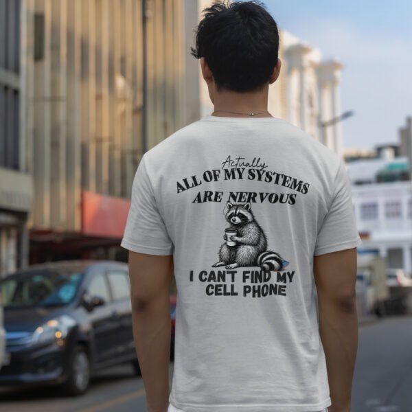 Funny Raccoon Tee, Unisex Softstyle T-Shirt, for Animal Lovers, Humorous Gift, Cute Graphic Shirt, Perfect for Casual Wear, Birthday Present