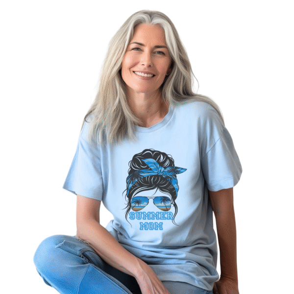Women Summer Mom Tee, Graphic T-Shirt, Fun Summer Tee, Gift for Moms, Casual Wear, Family Vacation Shirt