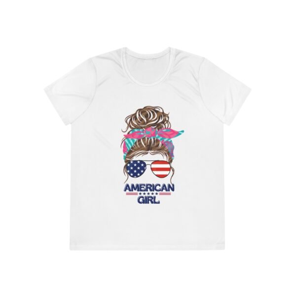Patriotic Ladies Tee, Perfect for July 4th, Summer BBQs, Casual Wear, Gifts for American Girl, USA Pride Shirt,  For Active Women