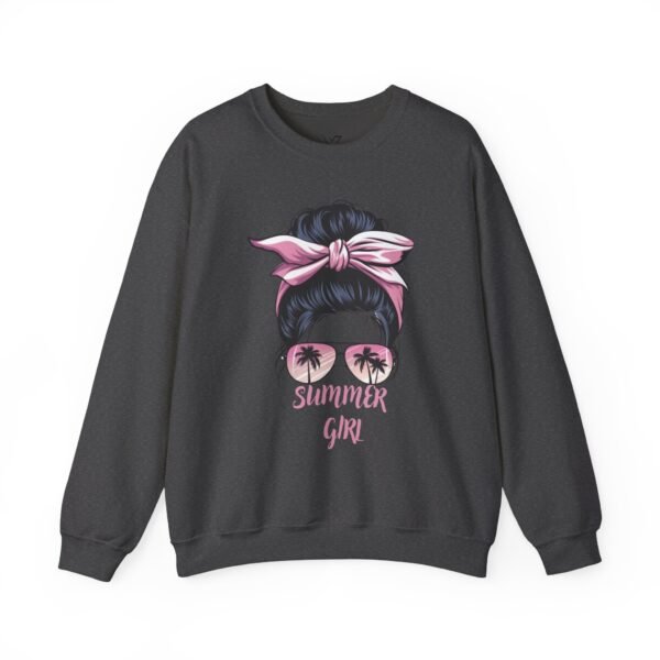 Summer Girl Crewneck Sweatshirt, Trendy Unisex Fashion, Relaxed Style, Perfect Gift for Her, Casual Wear, Beach Vibes