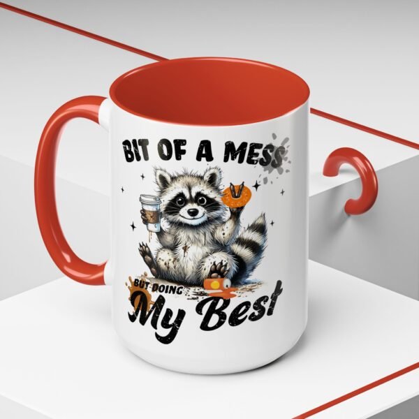 10626702795614104656_2048.jpeg Whimsical Raccoon Coffee Mug, Cute Animal Lover Gift, Funny Quote Coffee Cup, Fun Home Decor, Perfect for Birthdays and Holidays