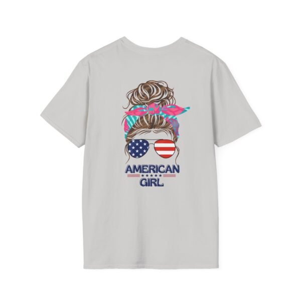 Patriotic American, Girl T-Shirt, Women Tee, Summer Style, Independence Day Shirt, Gift for Her, Casual Wear, Festival Top